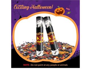 Confetti Cannon Party Confetti Poppers hallowen 2 pcs