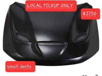 ➿️ Hood Panel Compatible with 2011-2023 Dodge Durango Aluminum Black Primed #3750