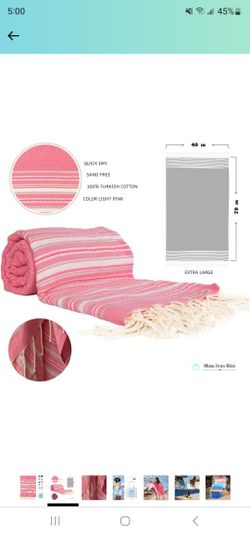 Turkish Beach Towel Extra Large Size (79inch X 40inch)
