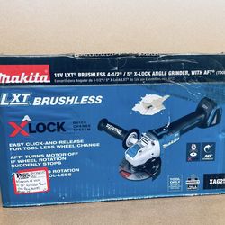 Makita 18V LXT X-Lock Angle Grinder w/AFT *New!