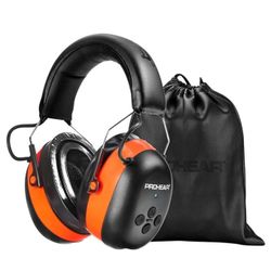 PROHEAR 037 Gel Ear Pads Bluetooth 5.3 Hearing Protection Headphones,1500mAh Rechargeable Battery for 120H Playtime Perfect for Mowing Workshops Snowb
