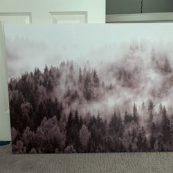 Large Canvas Forest Print