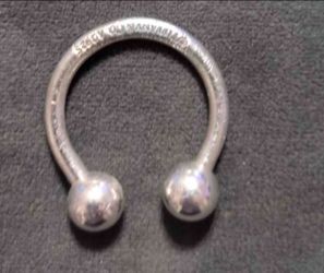 Chrome Hearts 925 Silver Horseshoe Ring