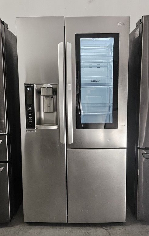 Counter Depth Glass Door LG Refrigerator.  Everything Works Perfectly