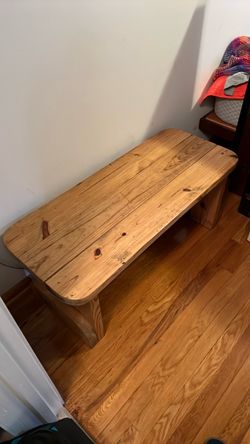 Wooden bench