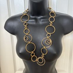 14k Gold Plated Brass Necklace 