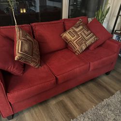 Soft Red Sofa/Couch