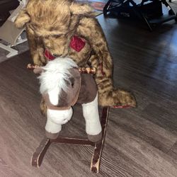 Antique Special Addition Teddy Bear And Rocking Horse For Kids 