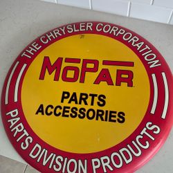 The Chrysler Corporation Metal Garage Art