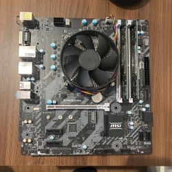 Msi Mother Board W/ Processor, Can, And 8gb Ram