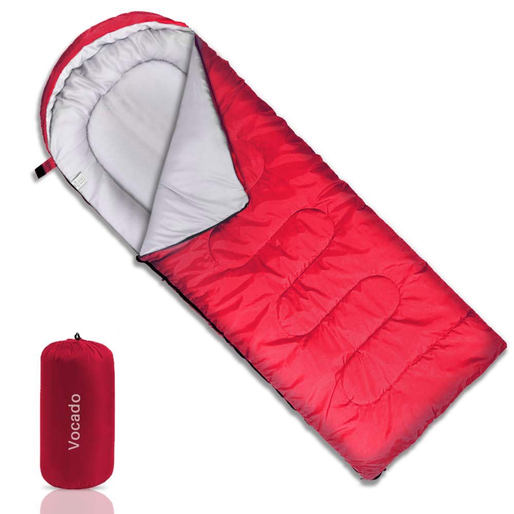 Sleeping Bag, Double Envelope Sleeping Bag, Indoor & Outdoor Use, Portable, Lightweight and Compact Sleeping Bags for Kids, Adults, Teens, 3-4 Seaso