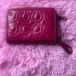 Coach HOT PINK WALLET 
