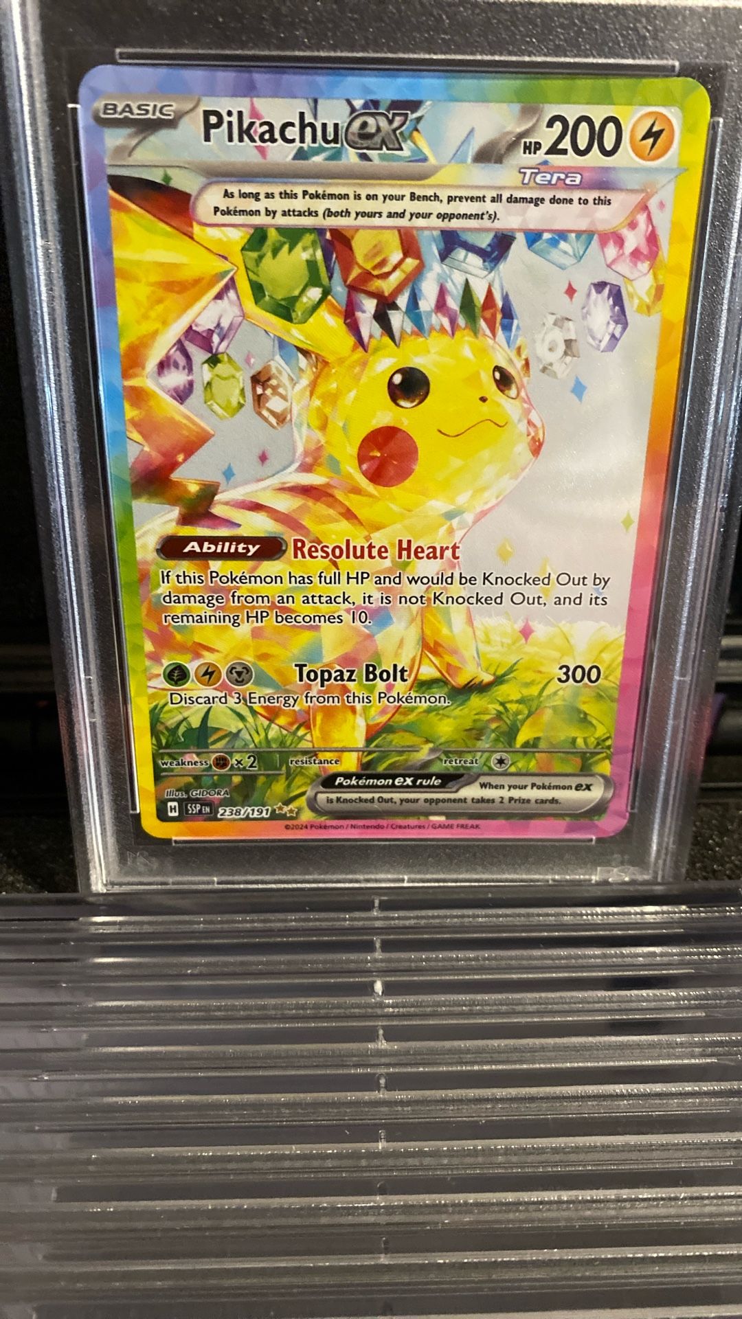 Surging Sparks Pikachu PSA9
