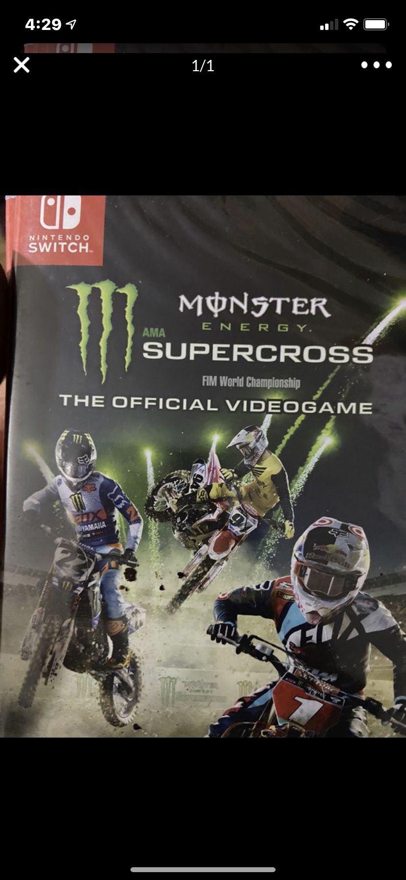 Nintendo switch monster energy super cross