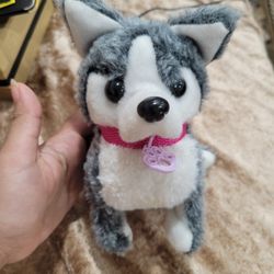 Cute Fluffy Toy Husky Dog