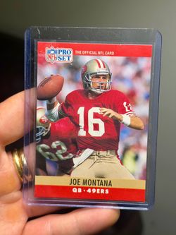ERROR🤯!! Joe Montana NFL Pro Set Blank Back Misprint Error Card – Rare Printing Error !!