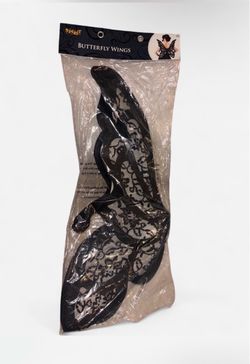 Black lace butterfly wings