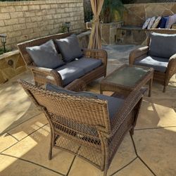 Backyard Cane Furniture Set