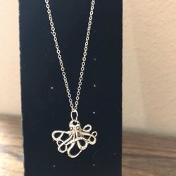 Silver Octopus Earrings