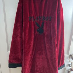 Playboy Hugh Hefner Red Velvet Robe Halloween Costume 