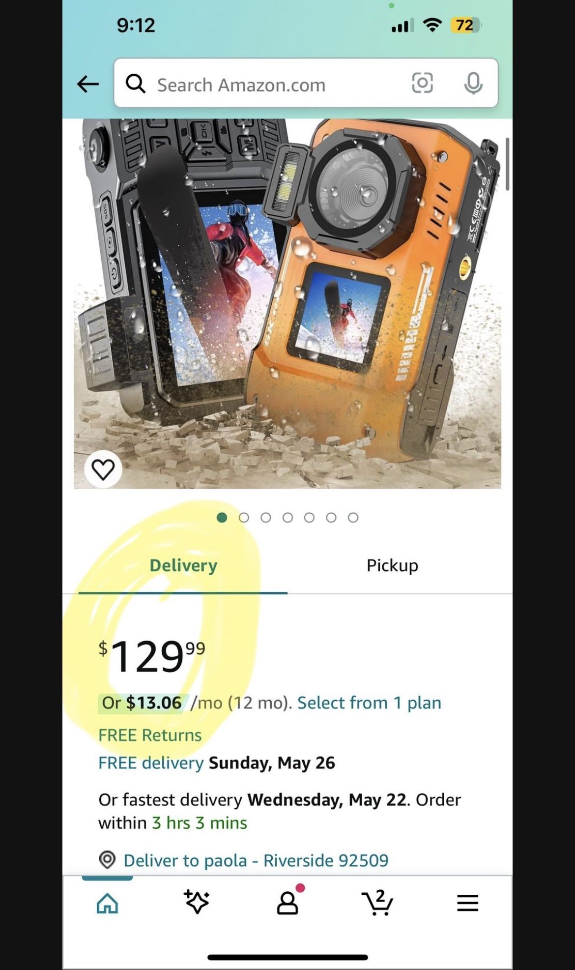 Waterproof Digital Camera