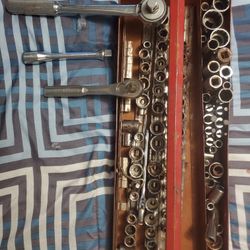 Assorted Socket Wrenches And Sockets