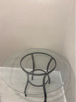 48inch round glass dining table