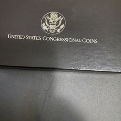 Silver Commemorative Set With Silver Dollar And Clad Half