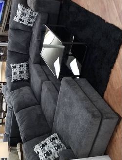 BLACK FRIDAY SALES 🔥 Ballinasloe smoke sectional & couch & ASK PRİCE