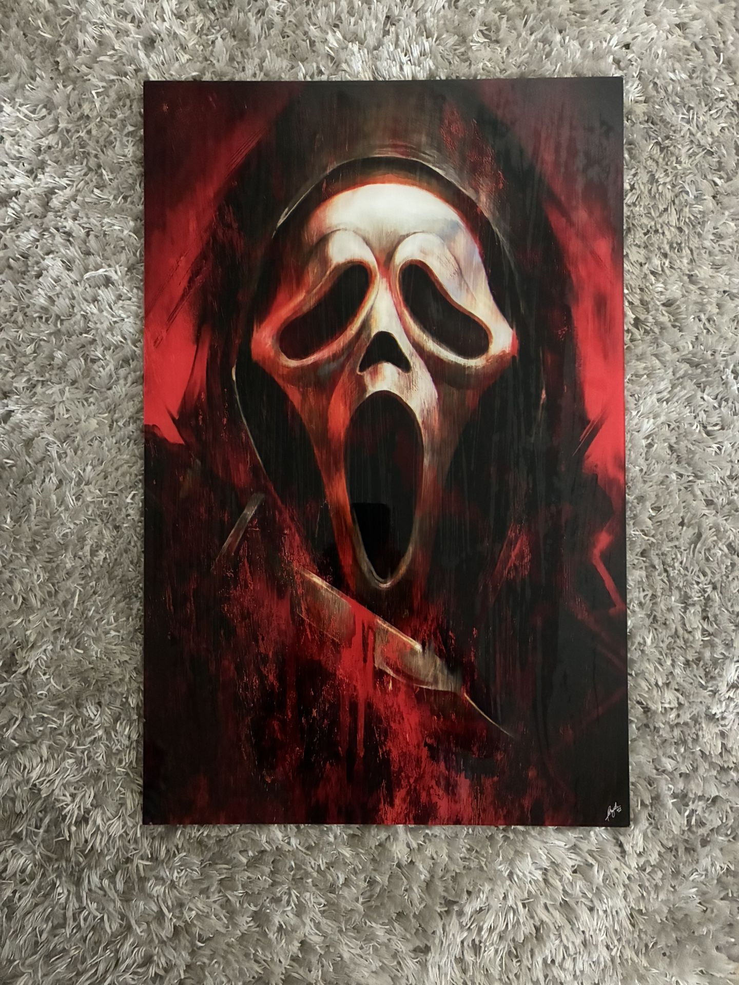 Acrylic Ghostface Poster 