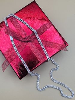 Plata 925 Cadena Estilo Chino Largo 24 Pulgadas 