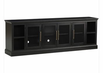 Aspenhome Byron 98" Console with 4 Doors in Black