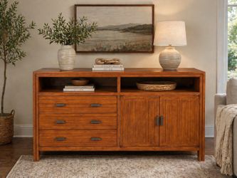 Crate & Barrel Maria Yee Bamboo Credenza / Media Console
