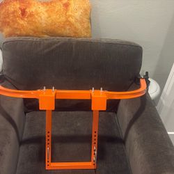 Ladder Stabilizer Steel Roof Hook Extender for Climbing Painting (Orange)