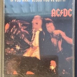 AC/DC if You Want Blood You Got It Cassette 