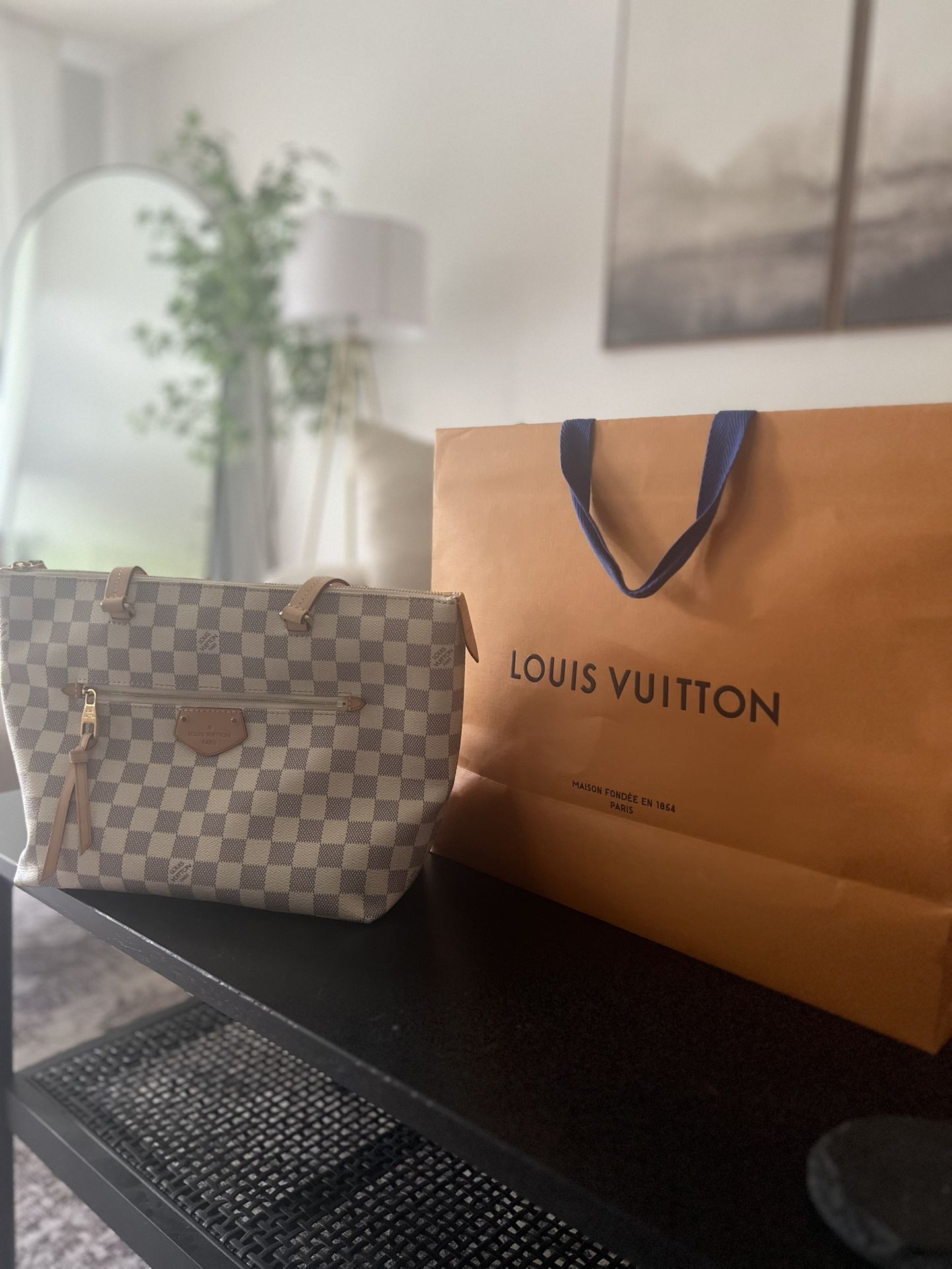 Louis Vuitton Iena Damier PM Azur Tote Purse