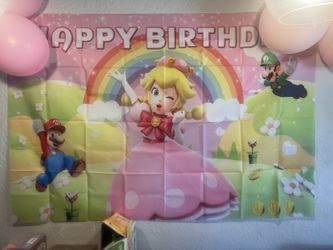 Princess Peach Party Decor
