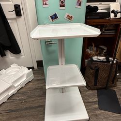 3 tier rolling metal cart