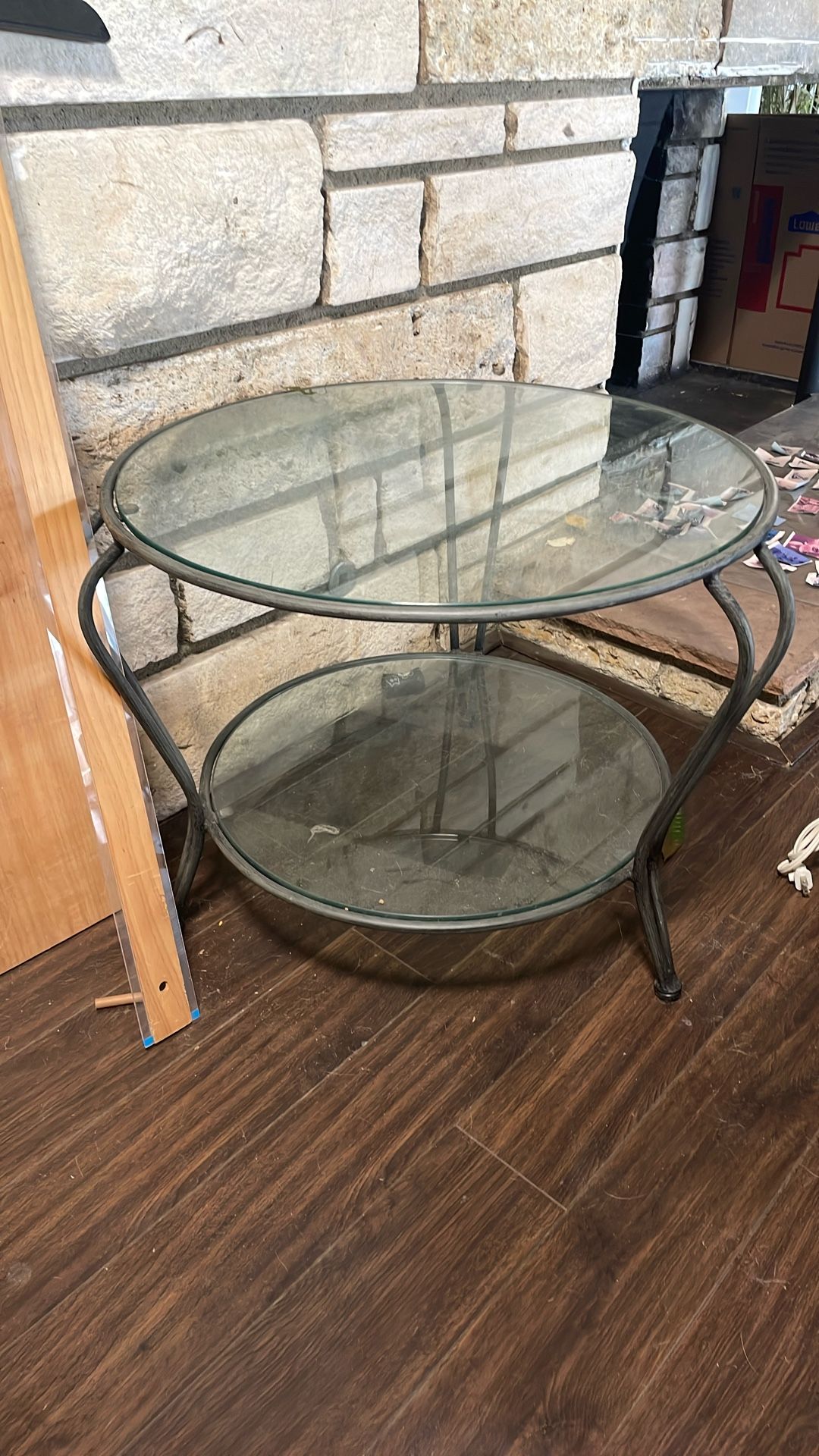 Glass Side Table