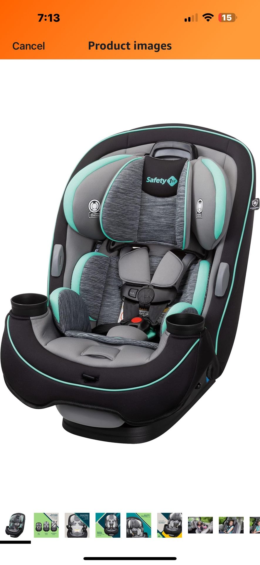 Safety 1st Grow and Go All in One Convertible Car Seat, Rear