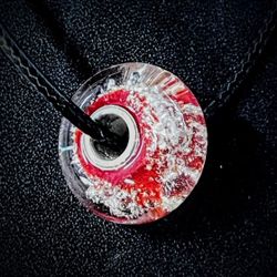 Custom handcrafted Glass Memorial Beads