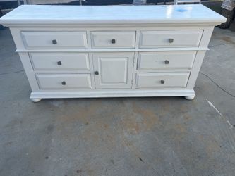  White 6 Drawer Dresser For Bedroom 