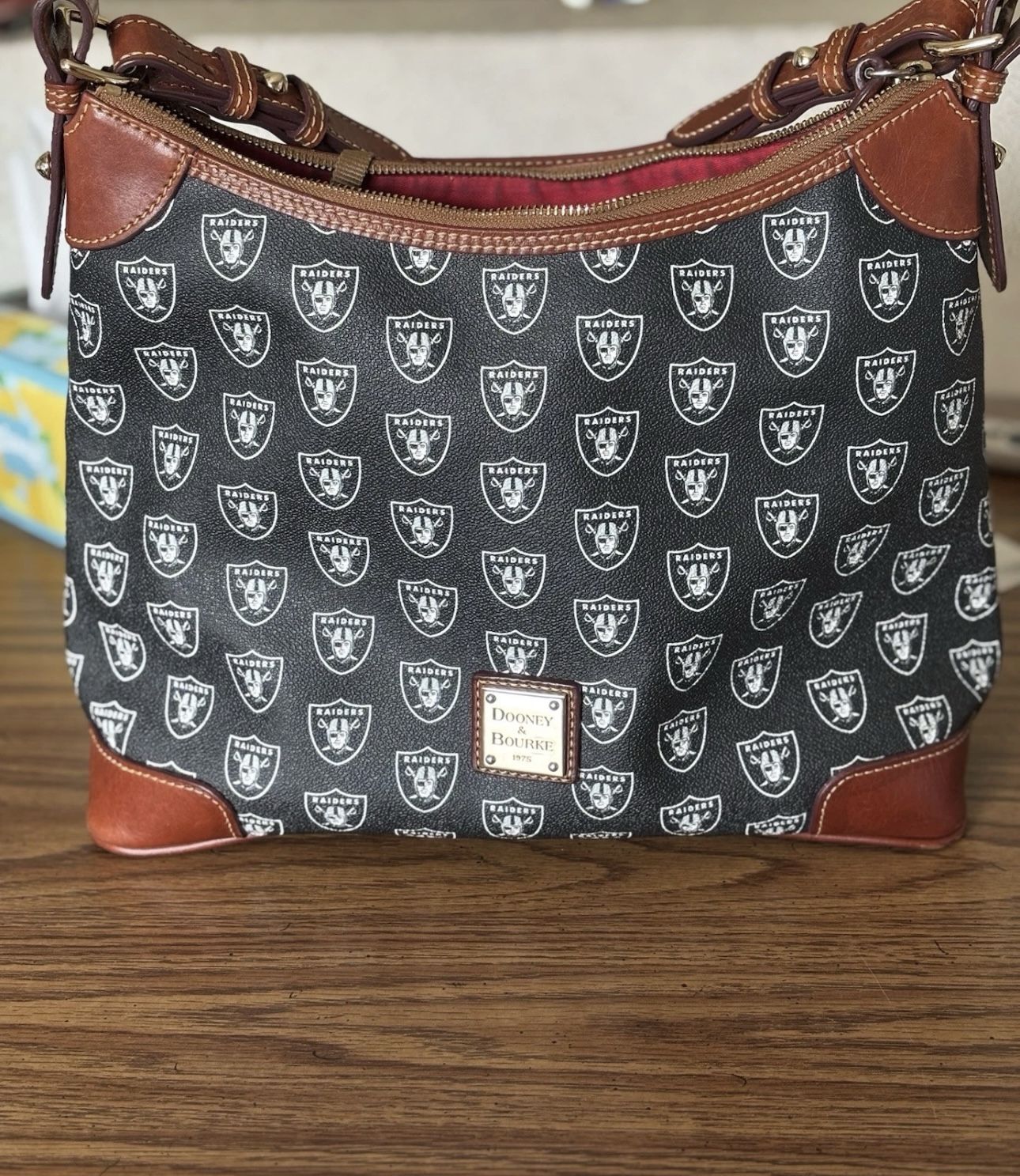 Dooney & Bourke NFL Oakland Raiders Large Hobo Bag