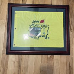 Framed 2006 Master Tournament Flag