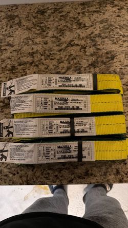 Title: 4 Brand-New Mazzella Heavy-Duty Lifting Slings – 6 FT