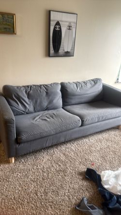 Couch gray 80 inch long
