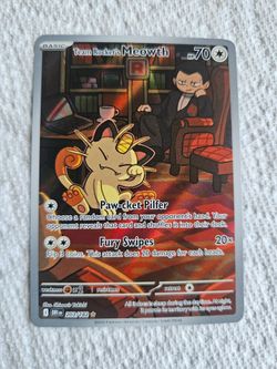 Team Rocket's Meowth - 203/182 - SV10: Destined Rivals NM
