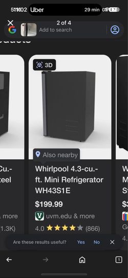 Whirl Pool Mini Fridge