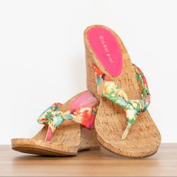 Gianni Bini cork wedge sandals