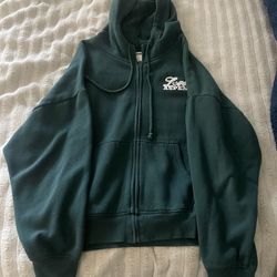 Dark Green Aspen Zip Up